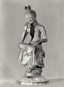 Bodhisattva sentado en una pose meditativa, c.645-794 de Japanese School