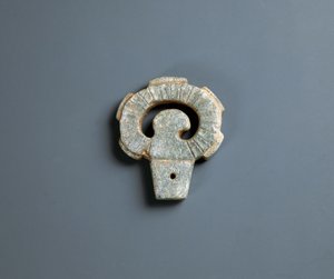 Mango de arma de sílex, período Jomon 10000-300 a.C. de Japanese School