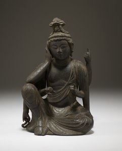 Nyoirin Kannon (bronce) de Japanese School