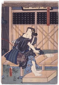Ochiyo (xilografía en color)