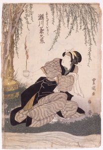 Segawa Kikunojo (xilografía en color)
