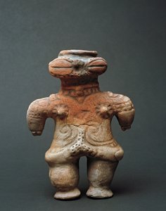 Escultura de terracota dogu de Akita, período Jomon siglo XI-IV a.C. de Japanese School