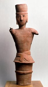 Haniwa funerario de terracota, período Kofun siglo III-VI de Japanese School
