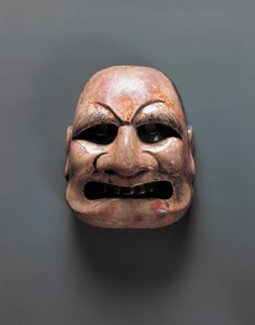 Máscara de teatro, períodos Asuka y Nara (552-794) de Japanese School