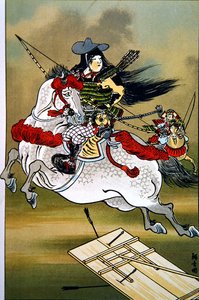 Tomoe, una valiente mujer guerrera de Japón durante los períodos Genji y Heishi