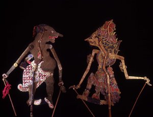 Wayang Kulit. Marionetas de Java. Colección Jean François Hubert. París de School Javanese