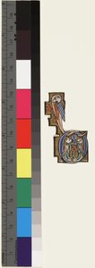 Inicial D, de un salterio-horas, c.1270 de School Mosan
