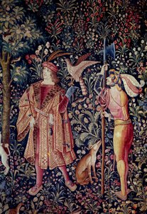 Salida para la caza (detalle) de School Netherlandish
