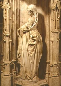Estatuilla de virgen sabia de la tumba de Philibert el Justo (1480-1504) Duque de Saboya, post 1504 de School Netherlandish
