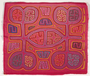 Panel de camisa (mola), Pueblo Kuna, Islas San Blas, c.1950s (algodón aplicado) de School Panamanian