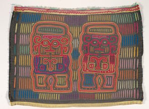 Panel de camisa (mola), Pueblo Kuna, Islas San Blas, c.1950s (algodón aplicado) de School Panamanian