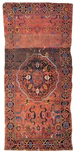 Alfombra de Medallón, probablemente Kurdistán Persa, finales del siglo XVII o principios del XVIII de School Persian