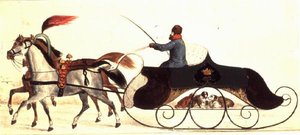 Trineo Tirado por Caballos de School Russian