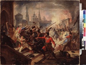 La batalla de Emelian Pugachev ( o Pugachov de School Russian