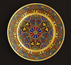 Plato de cena imperial de Nicolás I, Fábrica Imperial de Porcelana, San Petersburgo de School Russian