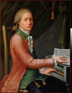 Retrato del compositor Yevstigney Fomin (1761-1800). Pintura de un maestro ruso, óleo sobre lienzo, hacia 1780. Arte ruso de School Russian