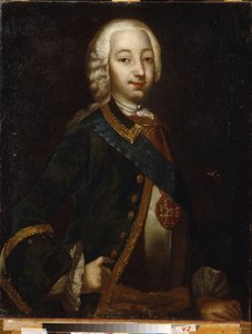 Retrato del zar Pedro III de Rusia de School Russian