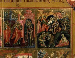 La Resurrección y el Descenso al Infierno, (detalle)