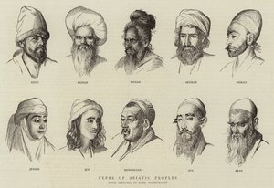 Tipos de Pueblos Asiáticos de School Russian
