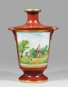 Jarrón que representa a un cosaco zaporogo, c.1825