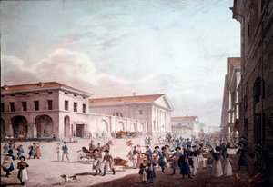Vista de San Petersburgo, calle Sodovaia en 1820