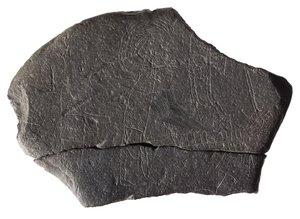 Piedra de rehén, del monasterio insular medieval temprano, Inchmarnock, Bute, Escocia, c. siglo VIII-IX