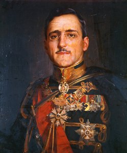 Rey Alejandro I de Yugoslavia (óleo sobre lienzo) de School Serbian