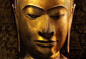 Cabeza de una imagen de Buda de School Siamese