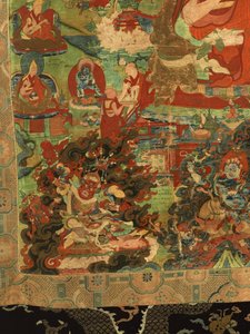 (detalle) del Tercer Panchen Lama Losan Penden Yeshe