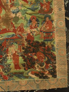 (detalle) del Tercer Panchen Lama Losan Penden Yeshe de School Tibetan