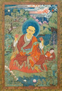 El Arhat Kanakavatsa de School Tibetan