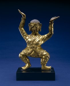 Figura de pie de Mahasiddha de School Tibetan