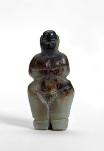 Figurilla de mujer de pie de Cukurdent, Turquía de School Turkish