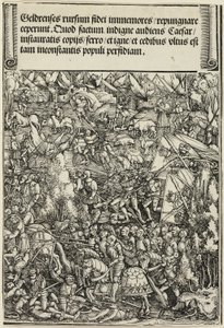 La segunda guerra en Gueldres, del Arco de Triunfo de Maximiliano I de School of Albrecht Dürer