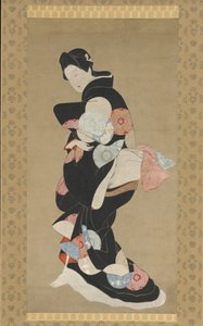 Bailarina de School of Hishikawa Moronobu