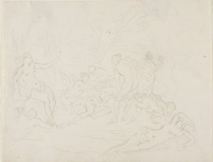 Diana y Calisto de School of Nicolas Poussin
