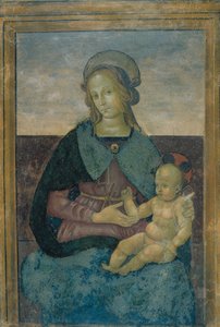 Virgen y Niño de School of Perugino