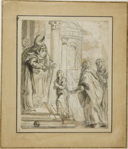 Presentación de la Virgen de School of Peter Paul Rubens