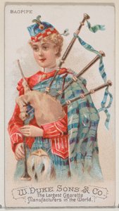 Gaita, de la serie Instrumentos Musicales N82 para cigarrillos marca Duke, 1888