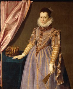 Retrato de Cristina de Lorena, esposa del Gran Duque Ferdinando I de Médicis (pintura) de Scipione (1550 98) Pulzone