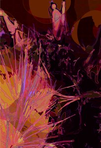 Alcachofa abstracta vertical 6 de Scott J. Davis