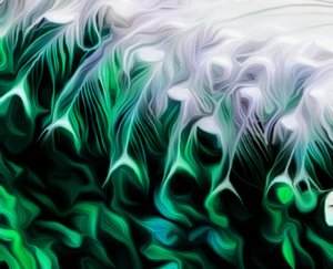Abstracto verde de Scott J. Davis