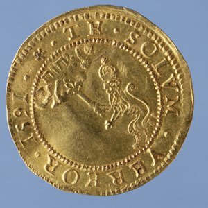 4 libras escocesas (pieza de sombrero) de Jacobo I, ceca de Edimburgo, 1591 (reverso)