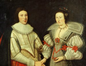Retrato de un caballero y su esposa de Scottish School