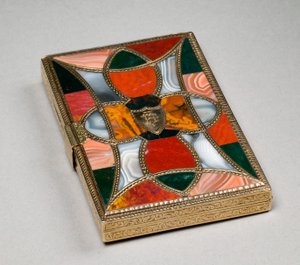 Estuche para tarjetas, c.1850 de Scottish School