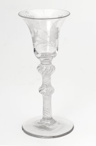 Vaso de aire Jacobita grabado, c.1760 de Scottish School