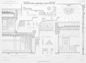 Detalles decorativos interiores de Holmwood, Glasgow de Scottish School
