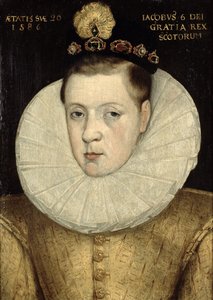 Retrato de Jacobo VI de Escocia, luego Jacobo I de Inglaterra (1566-1625) de Scottish School