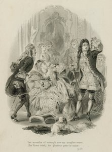 Escena de El rapto del rizo, de Alexander Pope de Scottish School