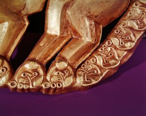 Emblema de escudo en forma de pantera, 700-650 a.C. (detalle)